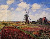 Claude Monet Field of Tulips in Holland painting